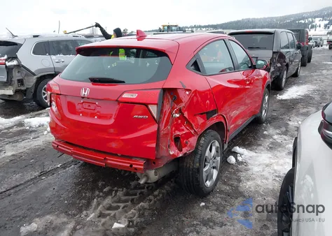 2018 Honda Hr-V Lx из США, поврежденный, VIN 3CZRU6H34JG703542